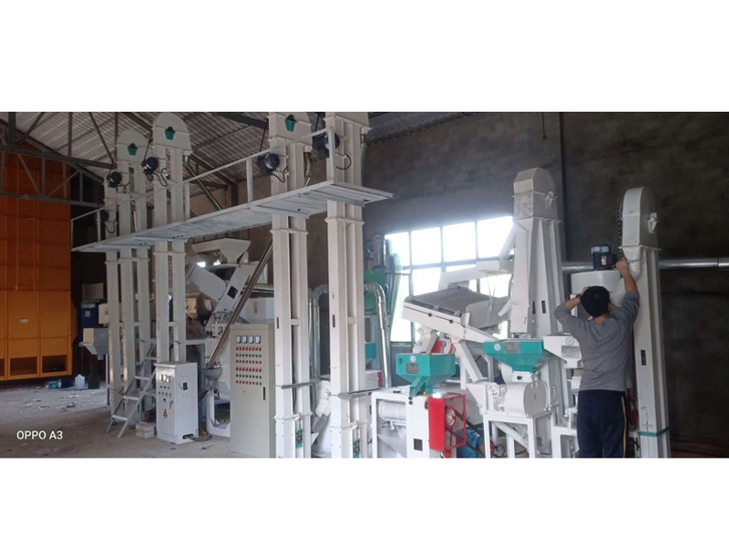 吉林長春NZJ15型大米小米成套加工設(shè)備安裝調(diào)試完畢